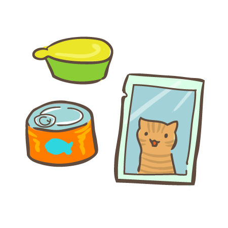 猫のウェットご飯、缶詰、パウチ
